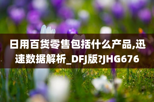 日用百货零售包括什么产品,迅速数据解析_DFJ版?JHG676