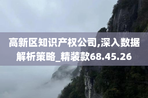 高新区知识产权公司,深入数据解析策略_精装款68.45.26