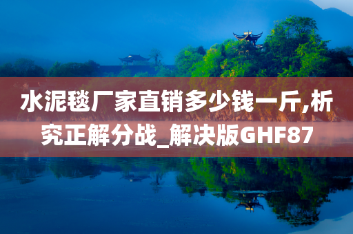 水泥毯厂家直销多少钱一斤,析究正解分战_解决版GHF87