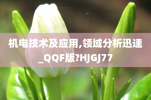 机电技术及应用,领域分析迅速_QQF版?HJGJ77