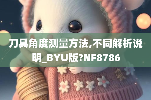 刀具角度测量方法,不同解析说明_BYU版?NF8786