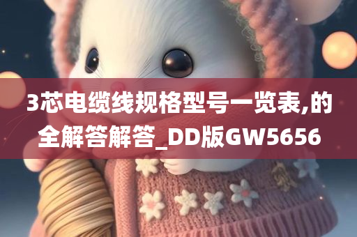 3芯电缆线规格型号一览表,的全解答解答_DD版GW5656