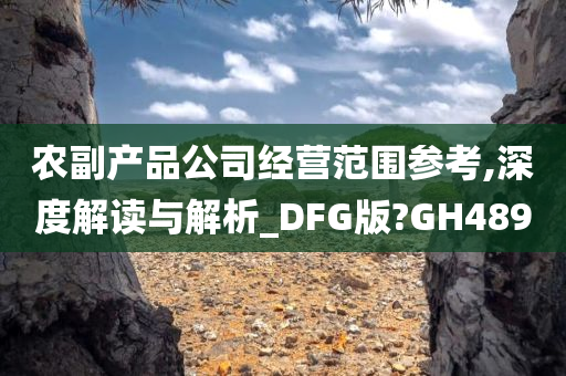 农副产品公司经营范围参考,深度解读与解析_DFG版?GH489