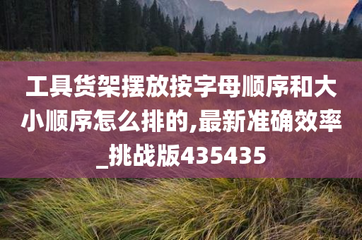 工具货架摆放按字母顺序和大小顺序怎么排的,最新准确效率_挑战版435435