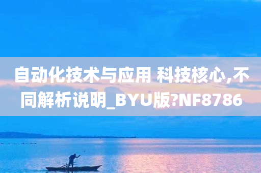 自动化技术与应用 科技核心,不同解析说明_BYU版?NF8786