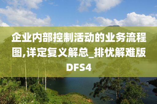 企业内部控制活动的业务流程图,详定复义解总_排忧解难版DFS4