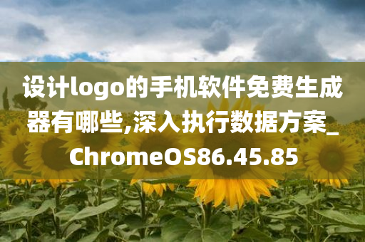 设计logo的手机软件免费生成器有哪些,深入执行数据方案_ChromeOS86.45.85