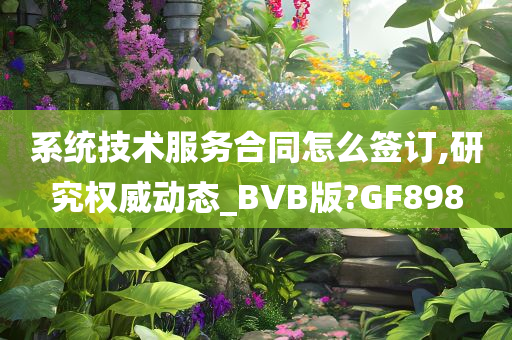 系统技术服务合同怎么签订,研究权威动态_BVB版?GF898