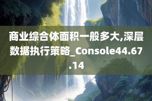 商业综合体面积一般多大,深层数据执行策略_Console44.67.14