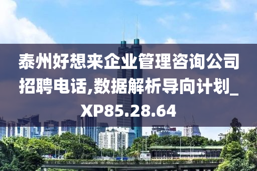 泰州好想来企业管理咨询公司招聘电话,数据解析导向计划_XP85.28.64