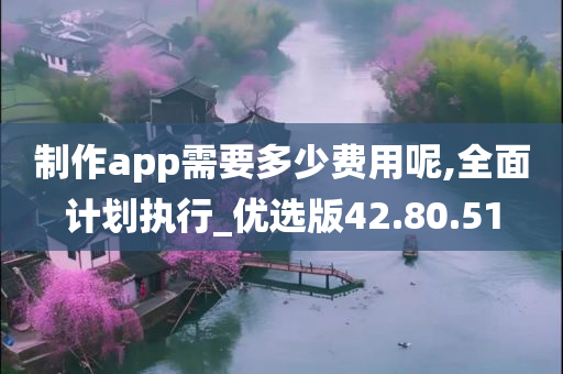 制作app需要多少费用呢,全面计划执行_优选版42.80.51