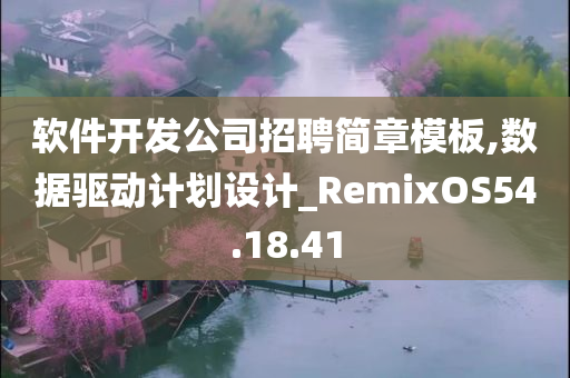 软件开发公司招聘简章模板,数据驱动计划设计_RemixOS54.18.41