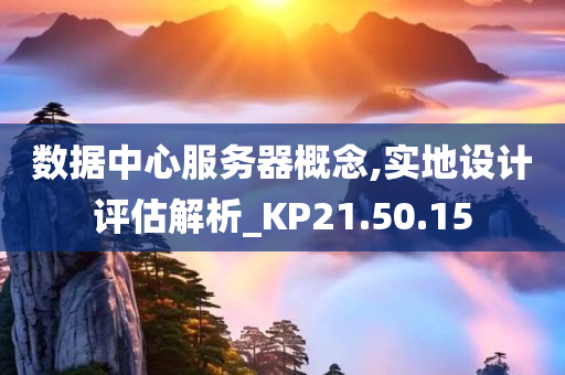 数据中心服务器概念,实地设计评估解析_KP21.50.15