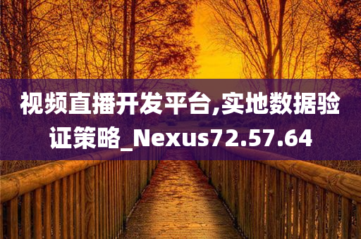 视频直播开发平台,实地数据验证策略_Nexus72.57.64