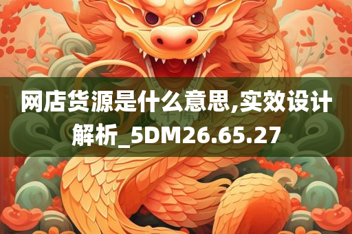 网店货源是什么意思,实效设计解析_5DM26.65.27