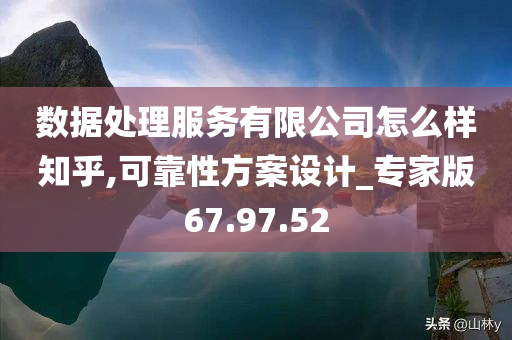 数据处理服务有限公司怎么样知乎,可靠性方案设计_专家版67.97.52