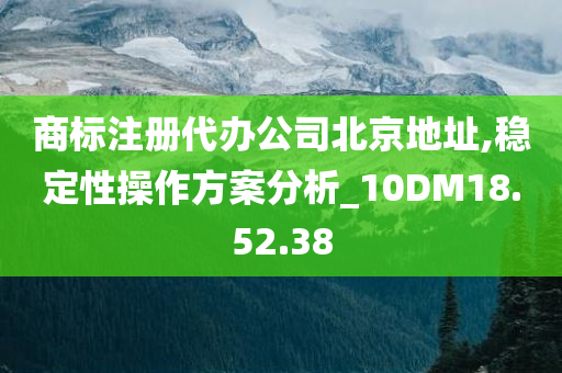 商标注册代办公司北京地址,稳定性操作方案分析_10DM18.52.38