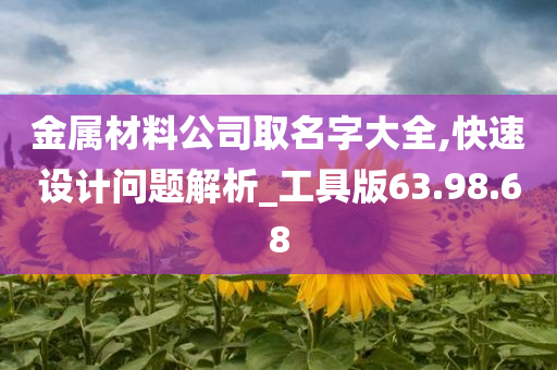 金属材料公司取名字大全,快速设计问题解析_工具版63.98.68