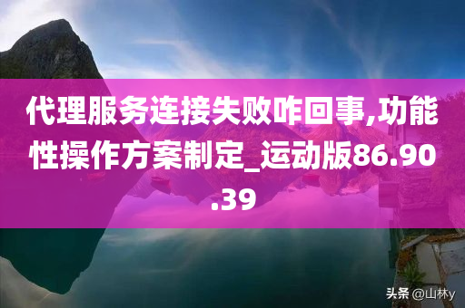 代理服务连接失败咋回事,功能性操作方案制定_运动版86.90.39