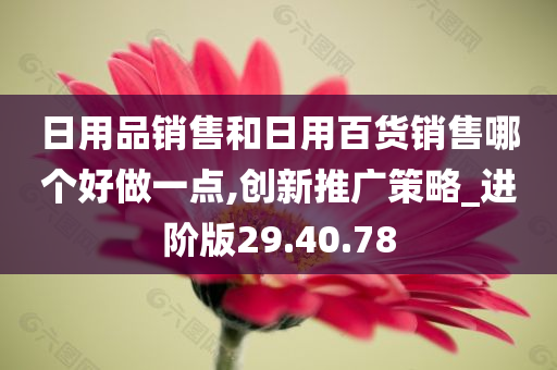 日用品销售和日用百货销售哪个好做一点,创新推广策略_进阶版29.40.78