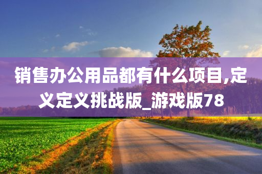 销售办公用品都有什么项目,定义定义挑战版_游戏版78