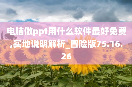 电脑做ppt用什么软件最好免费,实地说明解析_冒险版75.16.26