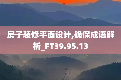 房子装修平面设计,确保成语解析_FT39.95.13