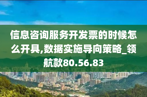 信息咨询服务开发票的时候怎么开具,数据实施导向策略_领航款80.56.83