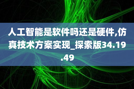 人工智能是软件吗还是硬件,仿真技术方案实现_探索版34.19.49