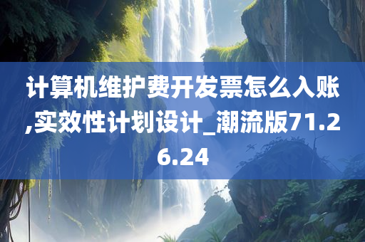 计算机维护费开发票怎么入账,实效性计划设计_潮流版71.26.24