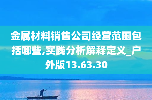 金属材料销售公司经营范围包括哪些,实践分析解释定义_户外版13.63.30