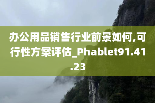 办公用品销售行业前景如何,可行性方案评估_Phablet91.41.23