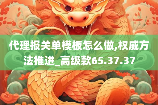 代理报关单模板怎么做,权威方法推进_高级款65.37.37