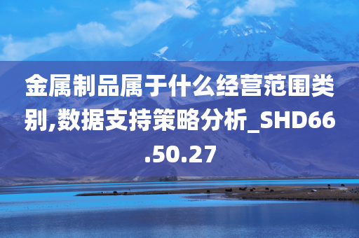 金属制品属于什么经营范围类别,数据支持策略分析_SHD66.50.27