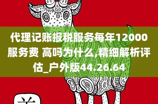 代理记账报税服务每年12000服务费 高吗为什么,精细解析评估_户外版44.26.64