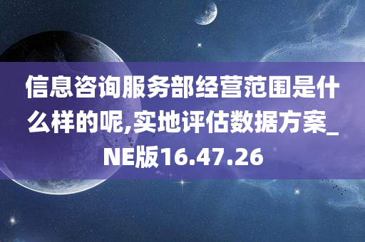 信息咨询服务部经营范围是什么样的呢,实地评估数据方案_NE版16.47.26