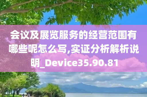 会议及展览服务的经营范围有哪些呢怎么写,实证分析解析说明_Device35.90.81