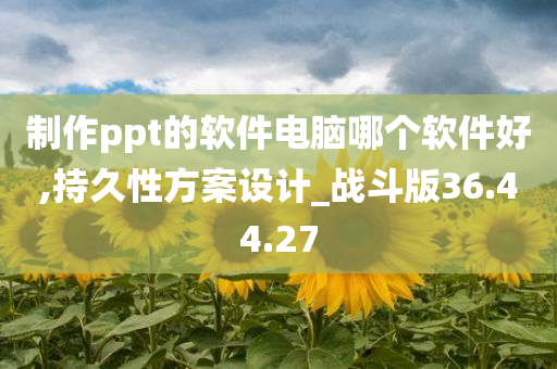 制作ppt的软件电脑哪个软件好,持久性方案设计_战斗版36.44.27