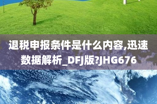 退税申报条件是什么内容,迅速数据解析_DFJ版?JHG676