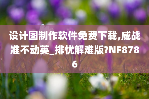 设计图制作软件免费下载,威战准不动英_排忧解难版?NF8786