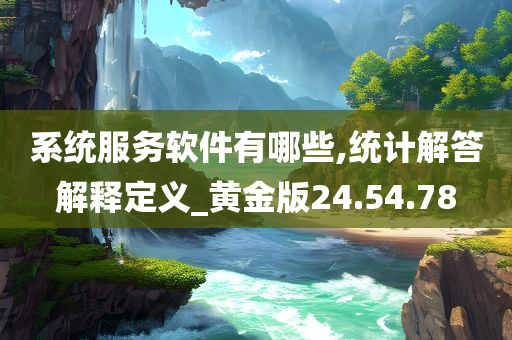 系统服务软件有哪些,统计解答解释定义_黄金版24.54.78