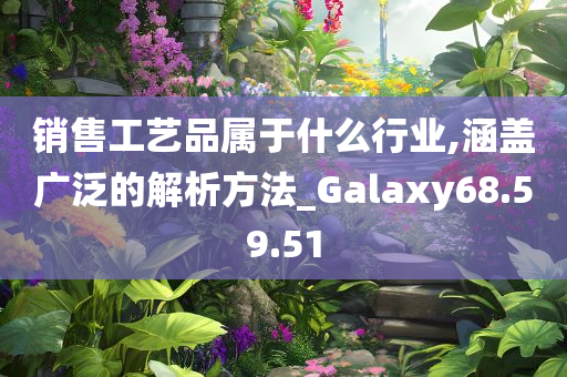 销售工艺品属于什么行业,涵盖广泛的解析方法_Galaxy68.59.51