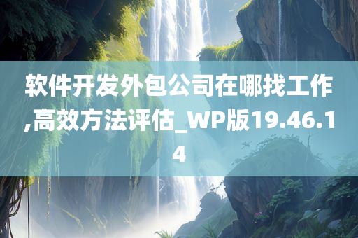 软件开发外包公司在哪找工作,高效方法评估_WP版19.46.14