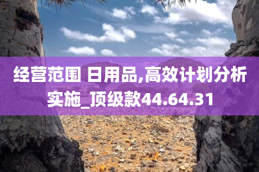 经营范围 日用品,高效计划分析实施_顶级款44.64.31