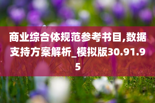 商业综合体规范参考书目,数据支持方案解析_模拟版30.91.95