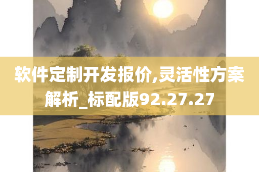 软件定制开发报价,灵活性方案解析_标配版92.27.27