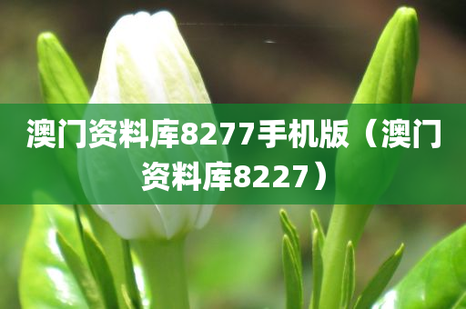 澳门资料库8277手机版（澳门资料库8227）