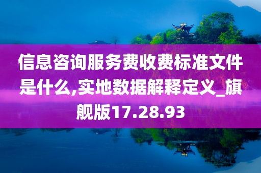 信息咨询服务费收费标准文件是什么,实地数据解释定义_旗舰版17.28.93