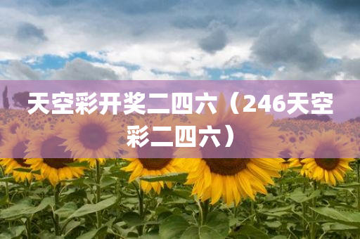 天空彩开奖二四六（246天空彩二四六）