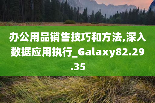 办公用品销售技巧和方法,深入数据应用执行_Galaxy82.29.35